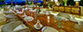 Sungai Tinggi Beach Villa - Dining room at night